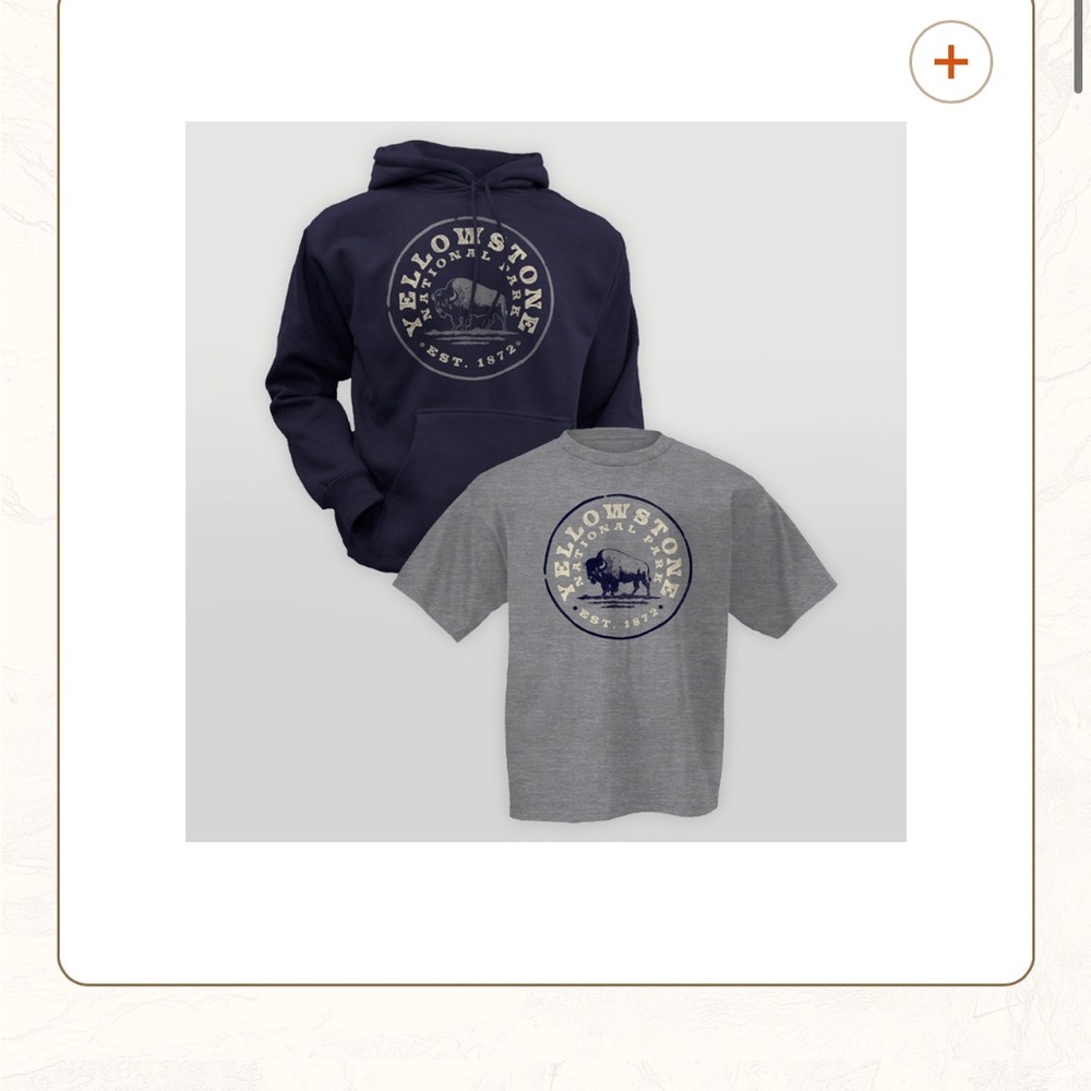 Yellowstone Navy Sweatshirt & Gray Tee Combo